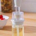 Acar Harlow Cam Silikon Hazneli Fırçalı Yağdanlık 180 ml Şeffaf