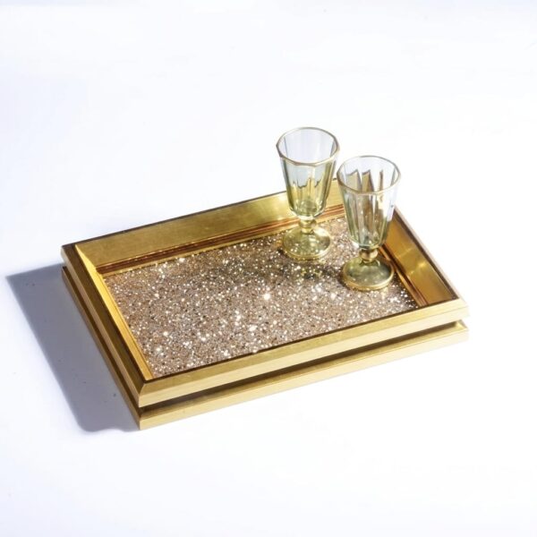 Kosova Gold Simli Sunum Tepsisi 20x28 cm
