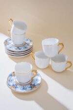ACAR Florrie 6 Kişilik Kahve Fincan Takımı 90 ml