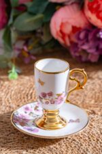 Parlin Porselen 6 Kişilik Kahve Fincan Takımı - 90 ml - Görsel 2