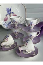 Paçi Veronica Iris 6 Kişilik Türk Kahvesi Fincan Takımı 12 Parça - Görsel 2