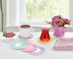 Sunplast SC-2341 Bardak Altlığı 3'lü Renkli Plastik Set - Görsel 2