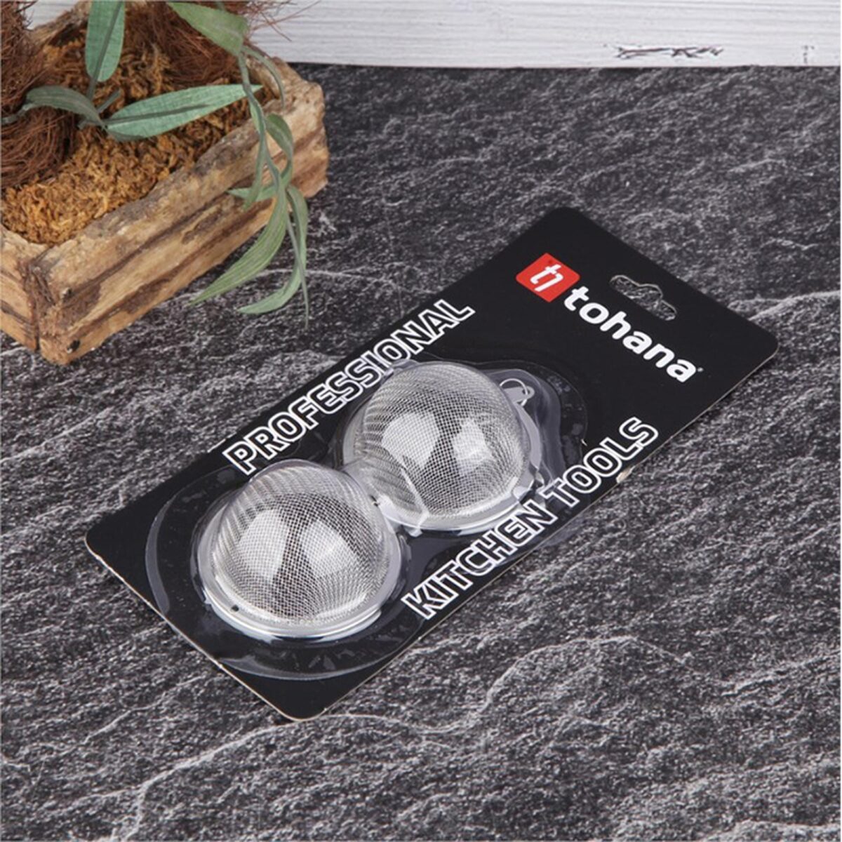 Tohana 5 cm Paslanmaz Çelik Top Çay Süzgeci - Görsel 2