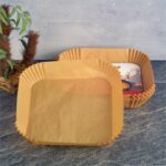 AirFryer Naturel Kare Kağıt 20 cm 100'lü Paket - Görsel 2