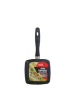 Nerox Mini Granit Kare Sos Tavası 12x12 cm - Siyah - Görsel 2