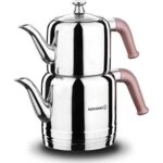 Korkmaz A189-01 Riva Çaydanlık Takımı Rosagold
