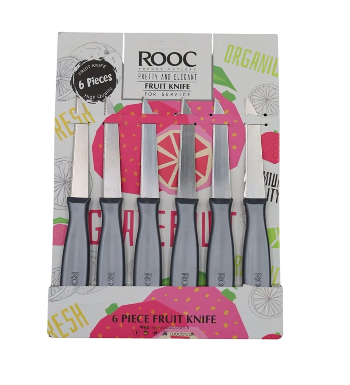 Rooc MYV06 6'lı Meyve Bıçağı Seti - Görsel 2