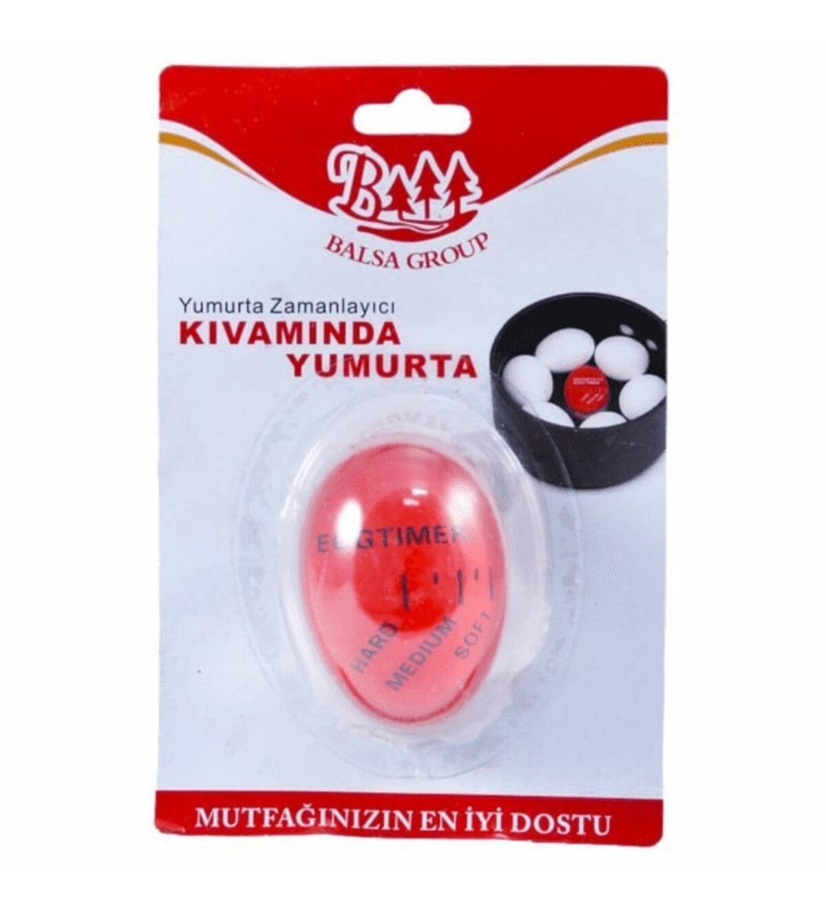 Balsa Group Isıya Duyarlı Yumurta Zamanlayıcı - Kırmızı - Görsel 2