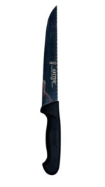 Solingen 34 cm Tırtıklı Et ve Mutfak Bıçağı, Siyah Saplı - Görsel 2
