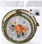 Yuvalin Venüs Dekoratif Balkabağı Desenli Kumaş Nihale 2'li Set - Görsel 2