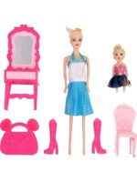 Anlily Fashion Girl Bebek ve Makyaj Masası Oyun Seti - Görsel 2