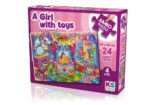 KS Games A Girl with Toys 24 Parça Jumbo Puzzle - Görsel 2