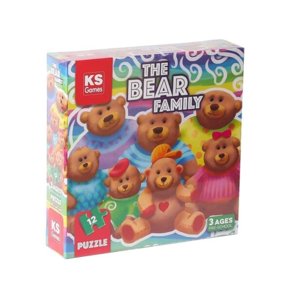 KS Games The Bear Family 12 Parça Okul Öncesi Puzzle