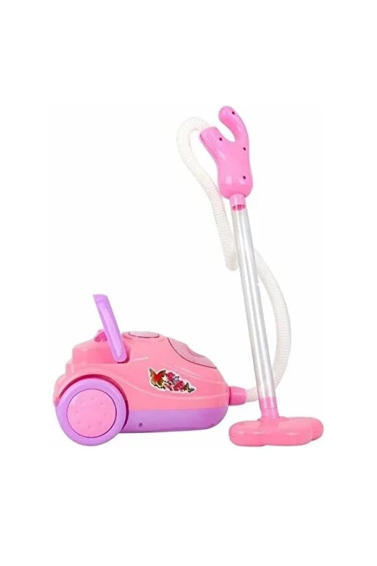 image1-2871 Can Ali Toys Elektrikli Şirin Süpürgem Oyuncak, Işıklı ve Sesli, 19 cm, Pembe - Görsel 1