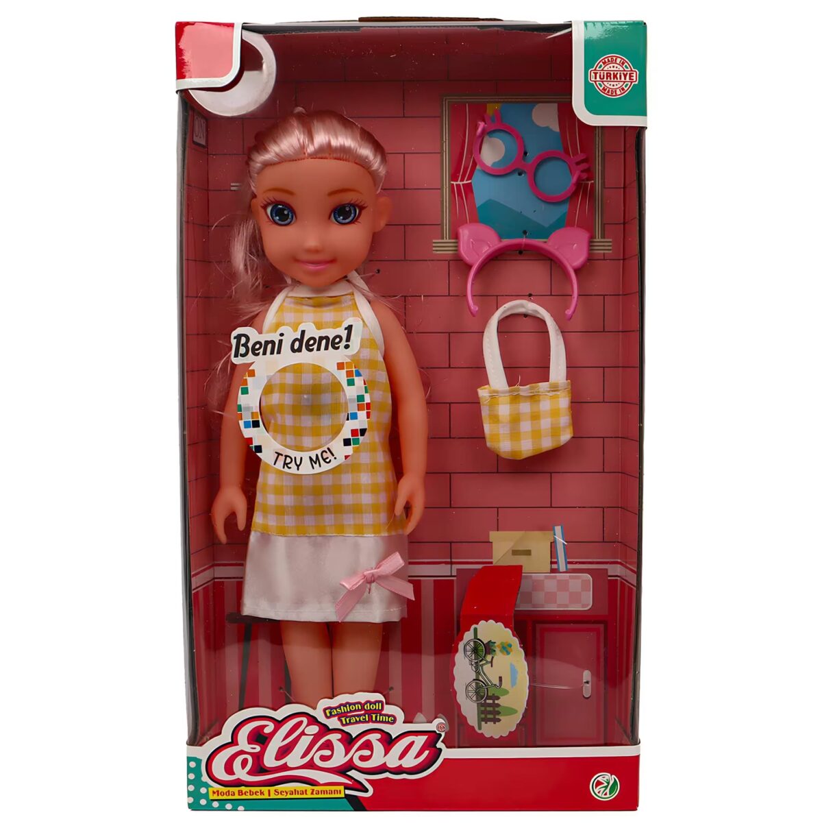 Elissa Gezi Bebek 40 cm Aksesuarlı Kız Çocuk Oyuncağı - Görsel 2