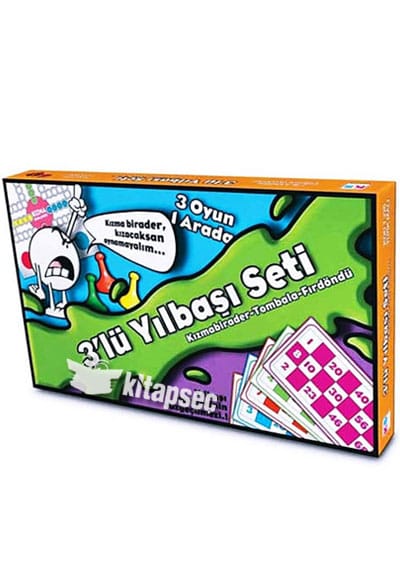 Ks Games 3'lü Yılbaşı Oyun Seti - Kızmabirader, Tombala ve Fırdöndü