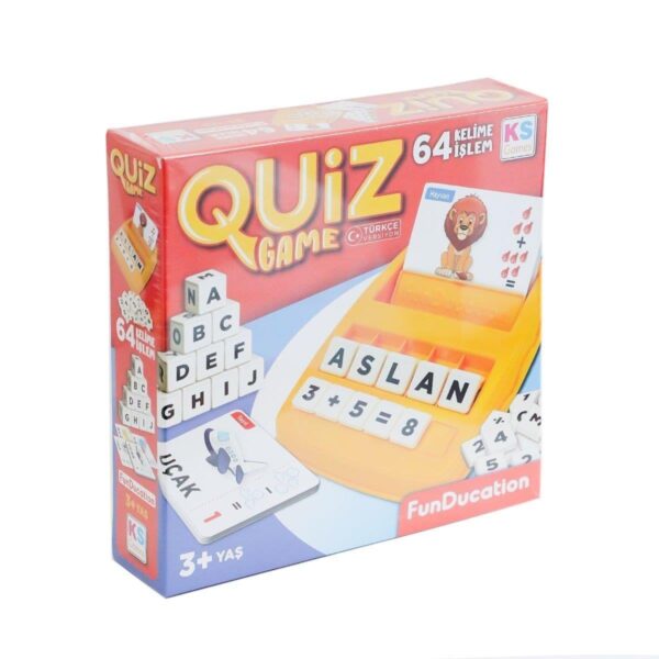 Quiz Game 64 Kelime İşlem Eğitici Çocuk Oyunu 3+ Yaş