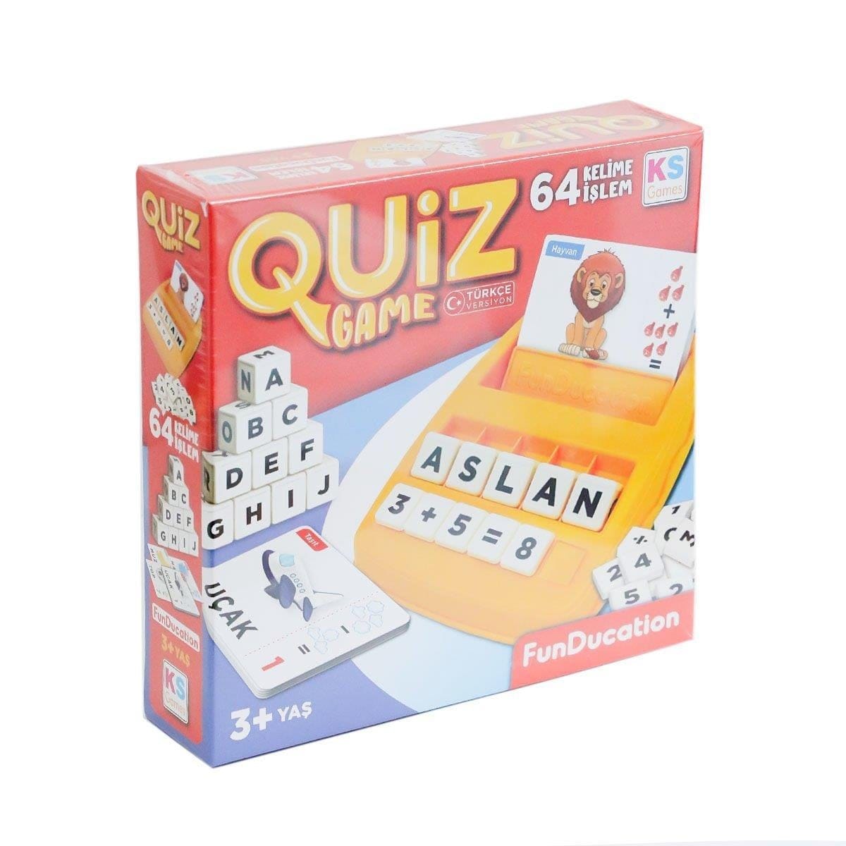 image1-2954 Quiz Game 64 Kelime İşlem Eğitici Çocuk Oyunu 3+ Yaş - Görsel 1
