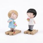 Sevgili Temalı Dekoratif Sandal Biblo 2'li Set | Romantik Hediye CNS-4761
