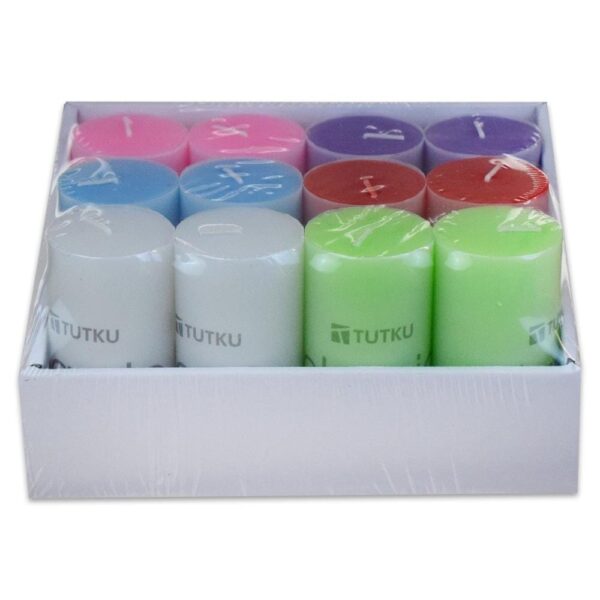 Tutku Renkli Baton Mum Orta 3044