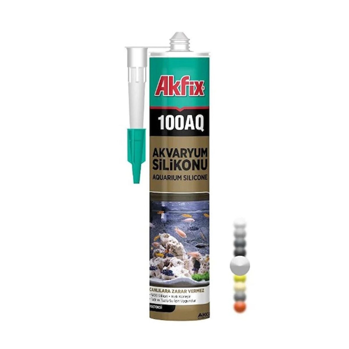 Akfix 100AQ Akvaryum Silikonu 280 ml - Görsel 2