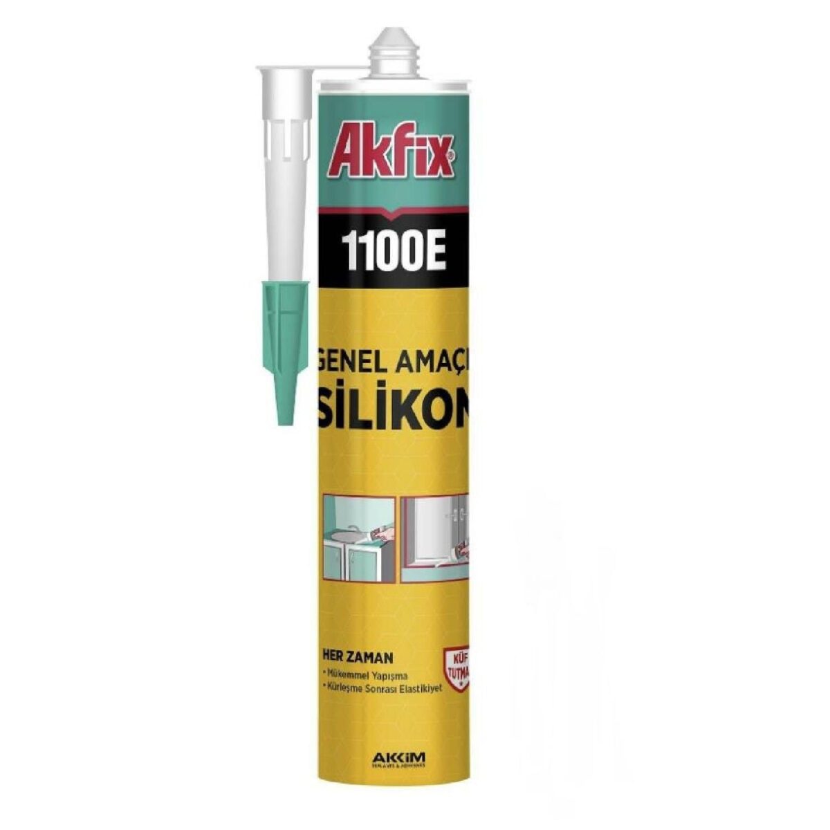Akfix 1100E Genel Amaçlı Silikon Kahverengi 280gr - Görsel 2