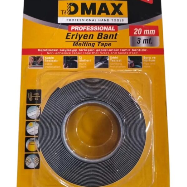 Dmax Dmx-4741 Profesyonel Kendinden Yapışan Eriyen Bant 20 mm x 3 m