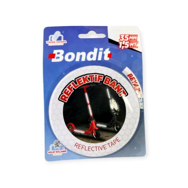 Bondit Reflektif Bant Beyaz 35mm x 1.5 Metre
