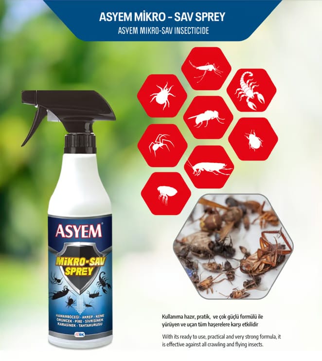image1-3157 Asyem Mikro-Sav Haşere Öldürücü Sprey 450 ml - Görsel 1