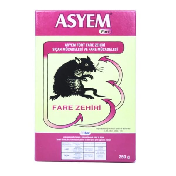Asyem Fort Fare ve Sıçan Zehiri 250 gr