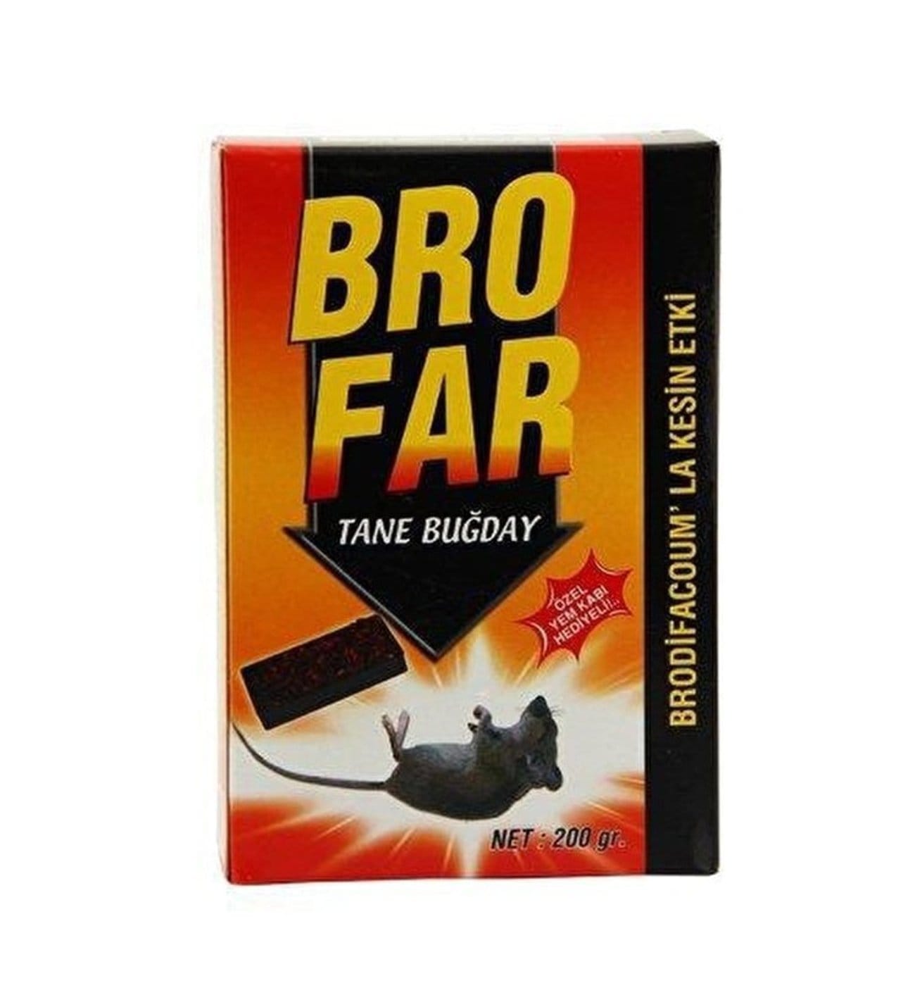 image1-3159 Brofar Fare Zehiri Tane Buğday 200 Gr + Yem Kabı Hediyeli - Görsel 1