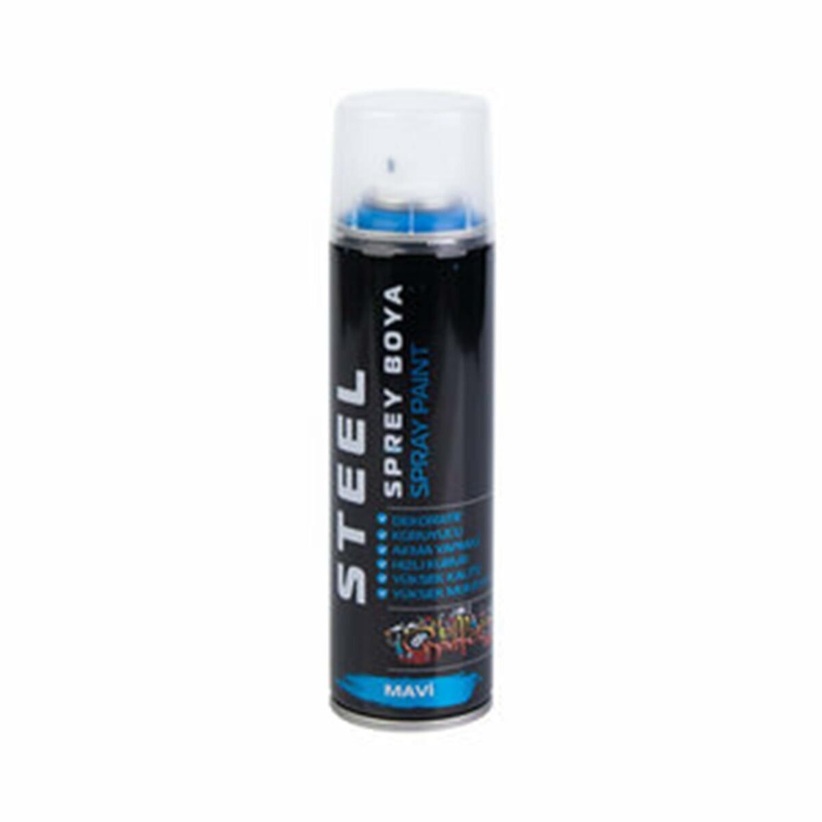 Steel Mavi Sprey Boya 200 ml - Görsel 2