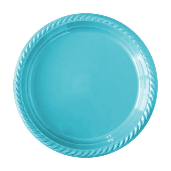 Kikajoy Mavi Tek Kullanımlık Plastik Tabak 22 cm 24'lü