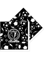 Champion Tasarımlı Futbol Temalı Kağıt Peçete 33x33 cm 16'lı - Görsel 2