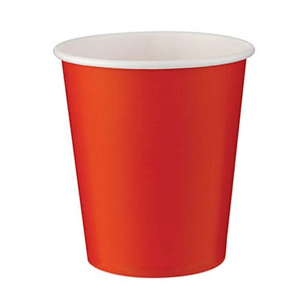 Roll-Up 8'li Kırmızı Karton Bardak 200cc (8oz)