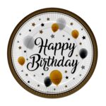 Happy Birthday Baskılı Karton Tabak 23 cm 8'li - Görsel 2