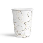 Elegant Desenli 6'lı Karton Bardak Beyaz - Görsel 2