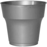 Gümüş Renk Tek Kullanımlık Plastik Bardak 24'lü Set - Görsel 2
