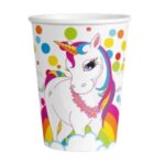 Nedi Rainbow Unicorn Karton Bardak 8'li