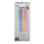 Doğum Günü Mumu Pastel Makaron Karışık Renk 19 cm 8 Adet - Görsel 2