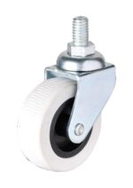 HTS 50x20 mm Vidalı Mobilya Tekeri Beyaz - Görsel 2