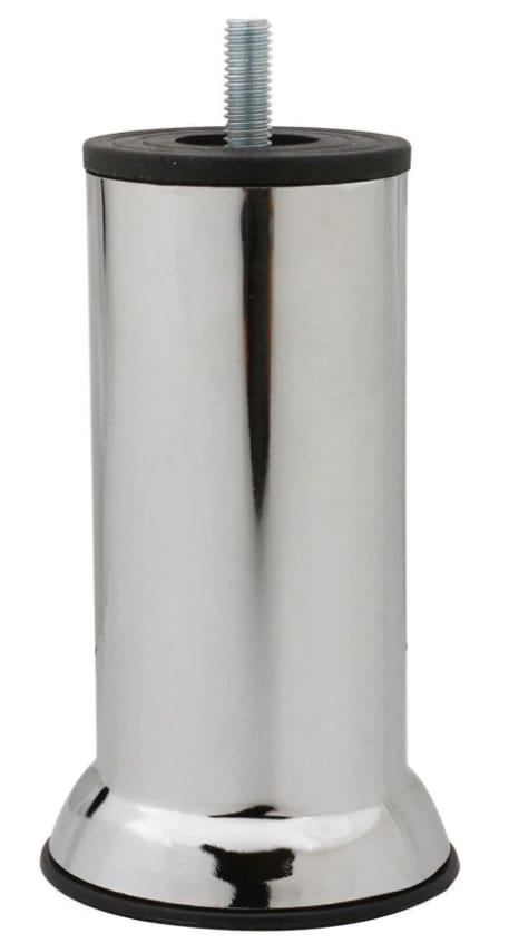image1-3454 15 cm Krom Metal Mobilya Ayağı M8 Dişli Kanepe Baza Yükseltme Ayağı - Görsel 1