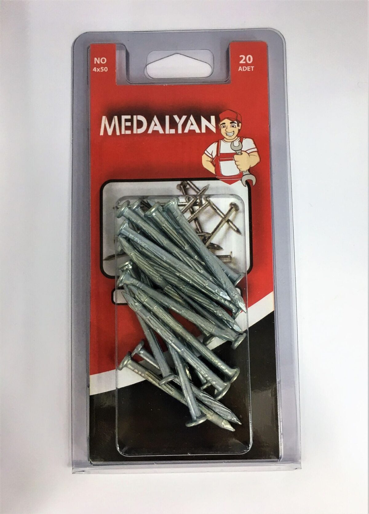 Medalyan 4x50 mm Çelik Çivi 20 Adet - Görsel 2