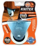 Knitex KTX-3034 50'lik Sabit Mobilya Tekeri 52 mm Gri - Görsel 2