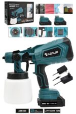 Assur ASR825 21V Çift Akülü Profesyonel Sprey Boya Püskürtme Tabancası - Görsel 2