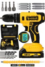 Assur 12V Darbeli Şarjlı Matkap Dijital Göstergeli Çift Akülü Set - Görsel 2