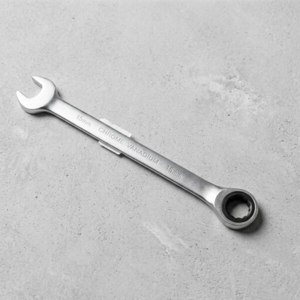 HAS-TEC 15 mm Chrome Vanadium Cırcırlı Kombine Anahtar