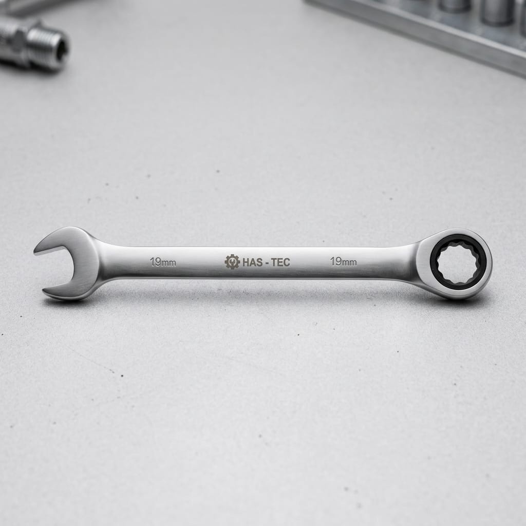 image1-3663 HAS-TEC 19mm Cırcırlı Kombine Anahtar - Görsel 1