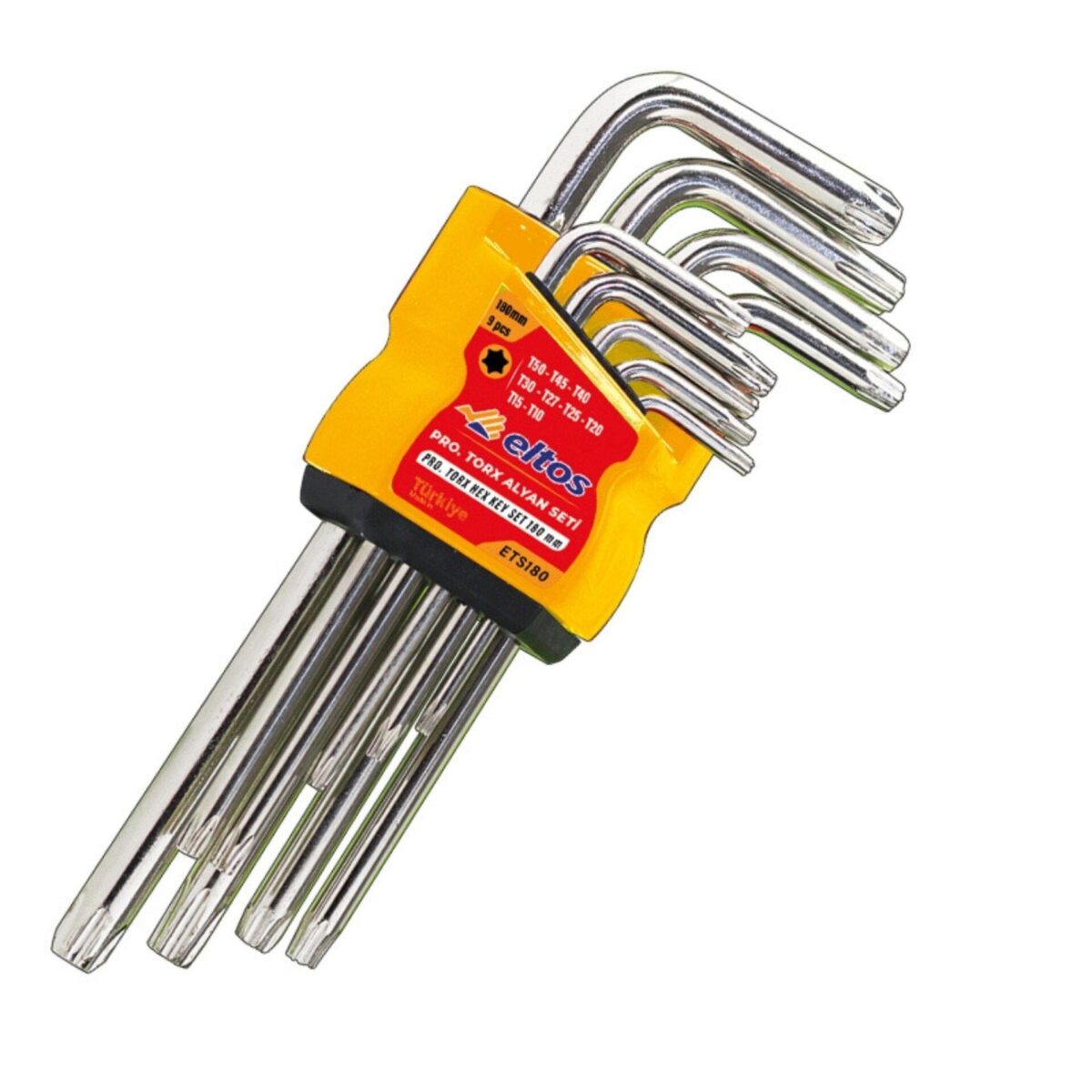 Eltos 9 Parça Torx Tork Alyan Anahtar Seti ETS180 - Görsel 2