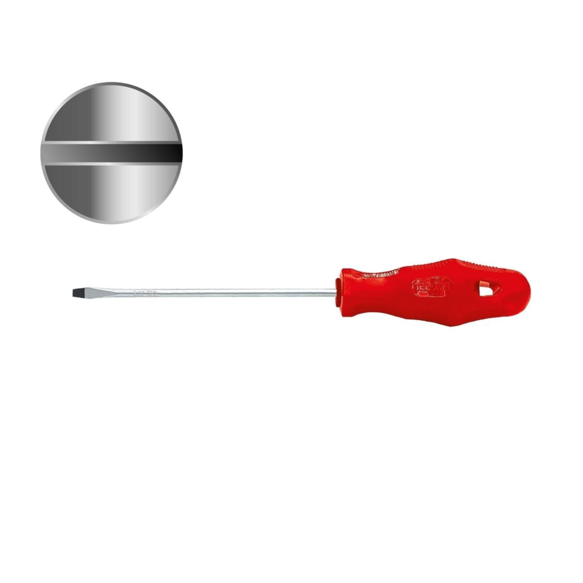 Bay Tec MK4467 Düz Tornavida 5x125 mm Kırmızı - Görsel 2